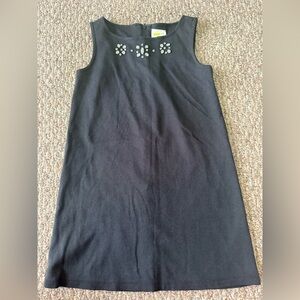 Crazy 8 Black Sleeveless Dress with Floral Accents